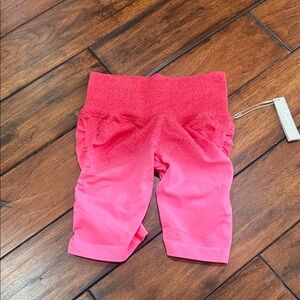 BuffBunny Women's Pink Ombre Athletic Shorts